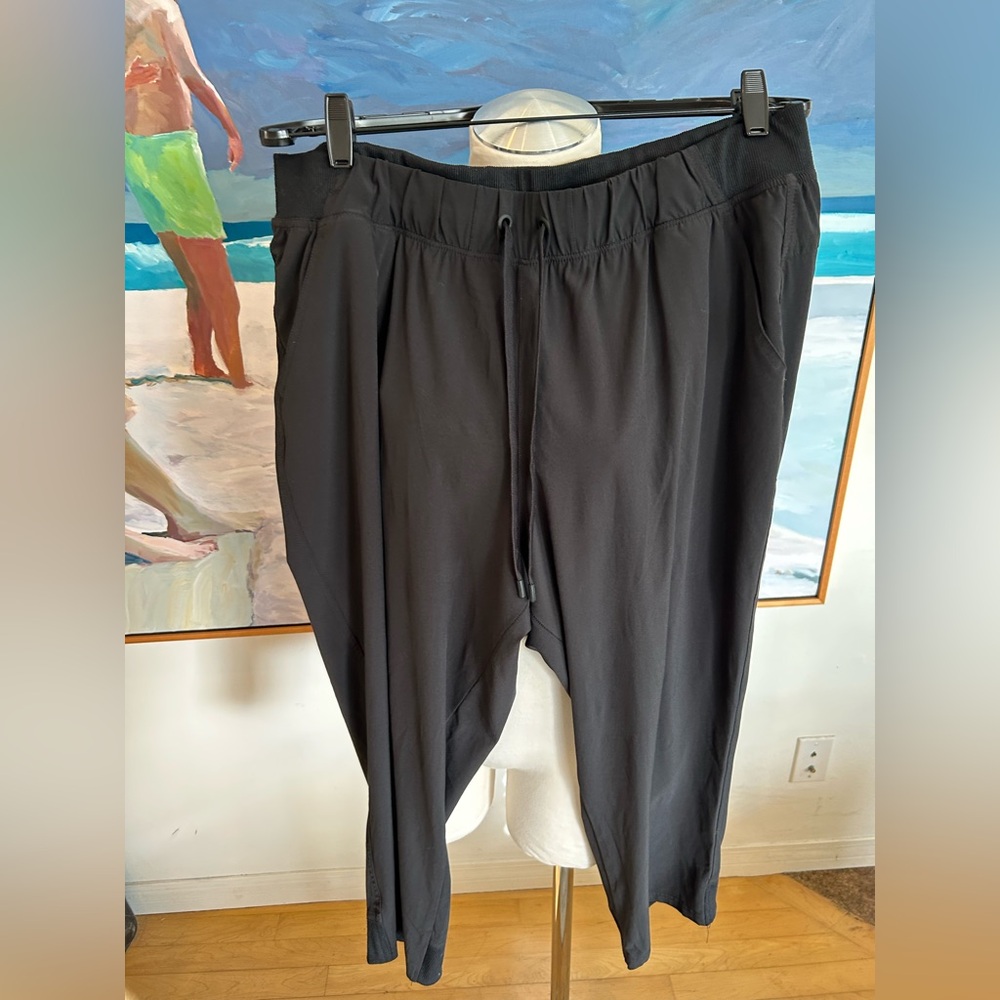 CHAMPION Black Cropped Workout Yoga Pants, Sz XXL